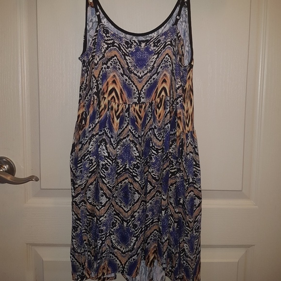 MINKPINK S Patterned Flowy Loose Sundress Summer - Picture 2 of 3